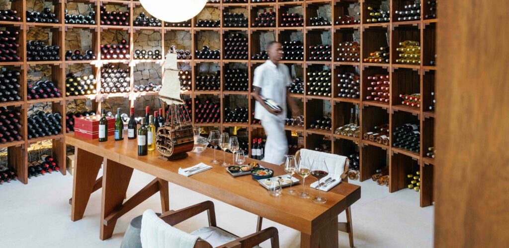 La Cave, the cellar at Miavana